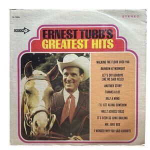 Ernest Tubb's Greatest Hits Vinyl Record